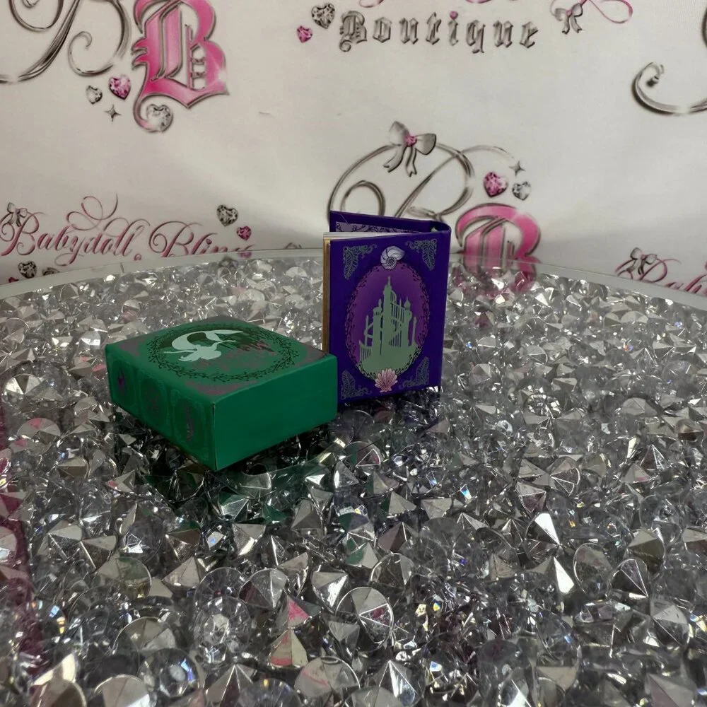 disney princess little mermaid purple green miniature book collectables mini